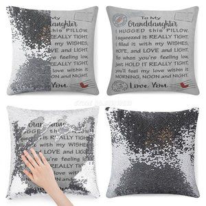 To My Granddaughter Pillowcase Only Two Styles Ships USA